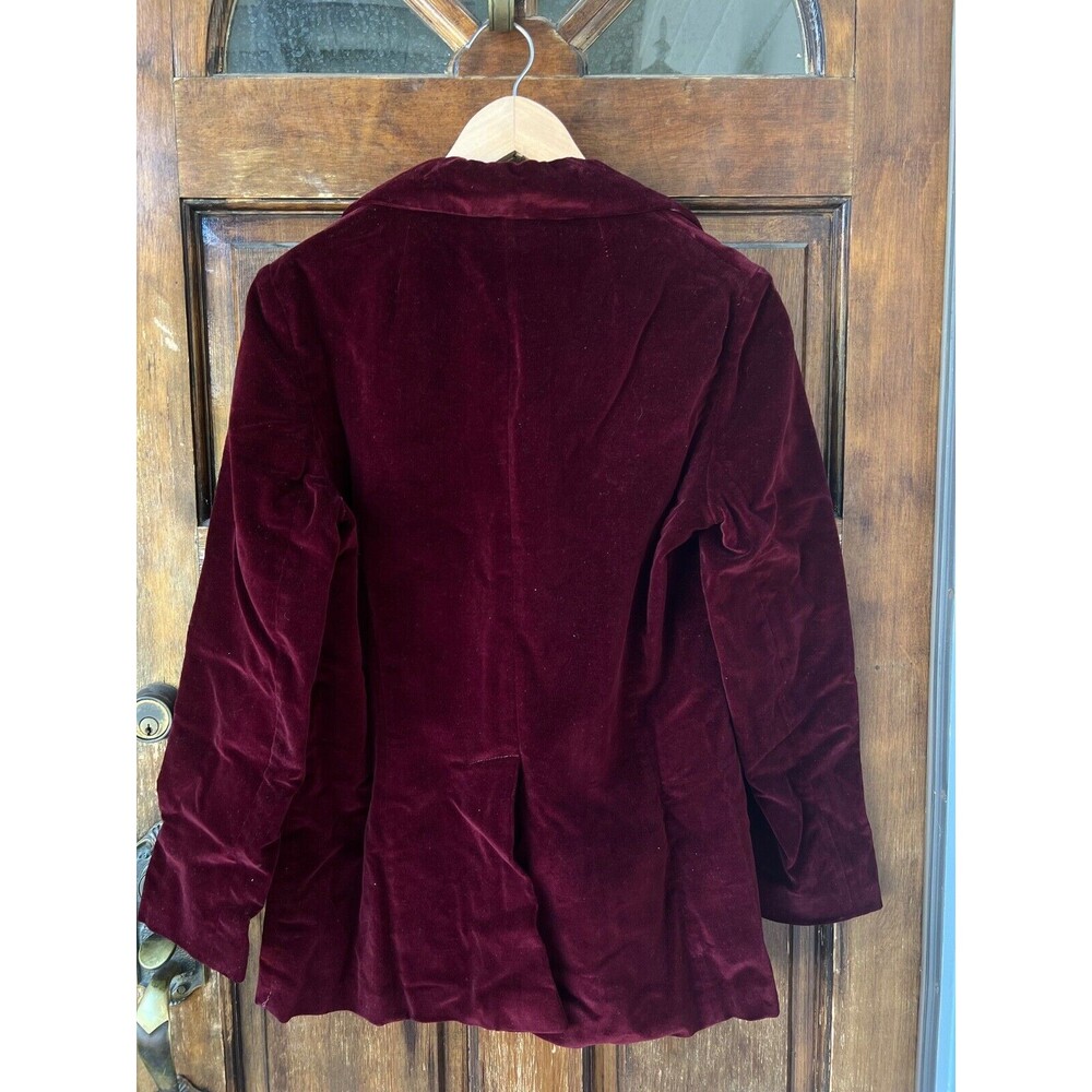 Lord & Taylor Velvet Blazer Saks Fifth Ave Vintage 50s | Red | Size Small - Picture 2 of 16